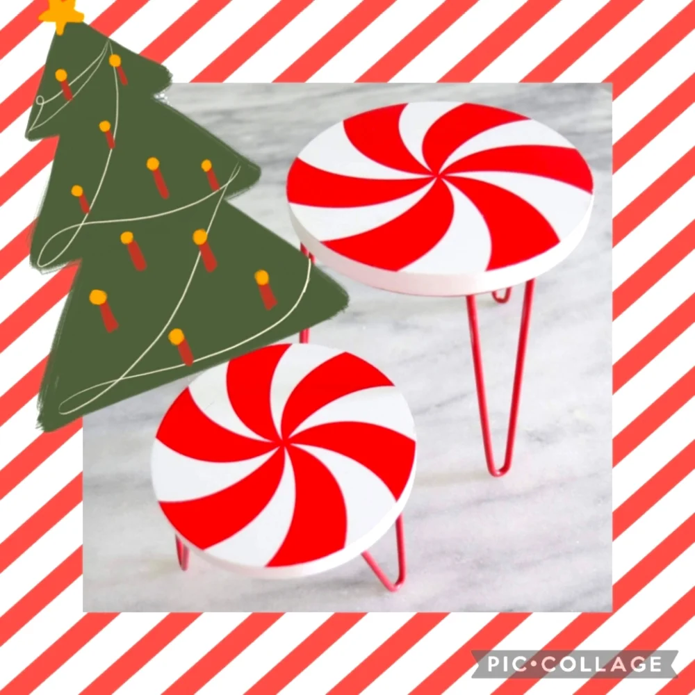 TARGET BULLSEYE PLAYGROUND PEPPERMINT RISERS 2CT